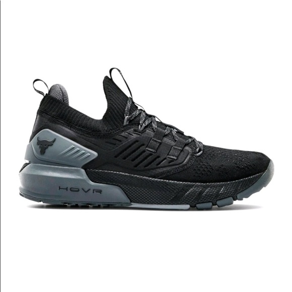 Under Armour Project Rock 3 Black/Gray Shoes Men’s Size 8.5